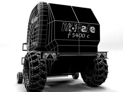 MCHALL BALLER F5400 C LOWPOLY Low-poly 3D model