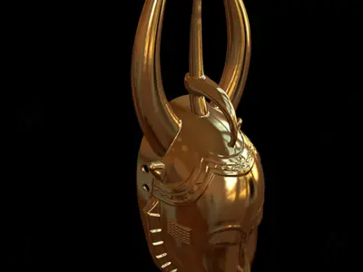 Vintage Guro Face Mask 3D Printable  3D print model