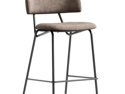 Avignon half-bar chair from DH Low-poly 3D model