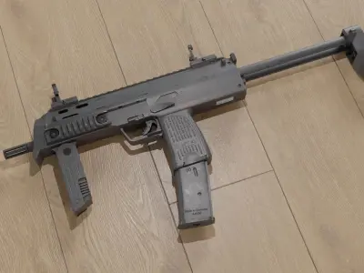 HK MP7 SMG Free low-poly 3D model