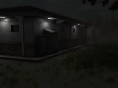 Abandoned Motel Low-poly 3D model