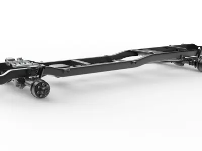 Pickup Chassis 4WD 3D model