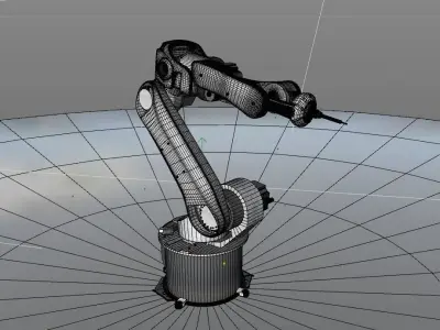 industrial robot arms  3D model