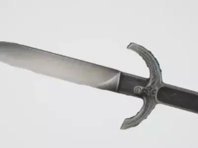 A short sword 3d model Low-poly 3D model
