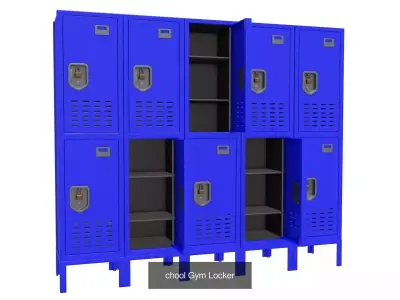 Sports Gym Locker  collection 3D Model Pack