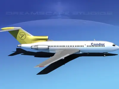Boeing 727-100 Condor 3D model