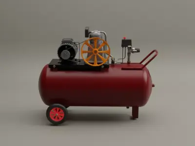 Industrial Air Compressor 3D model purchase