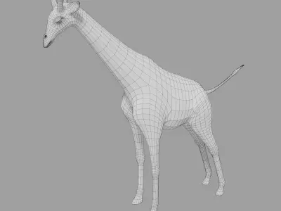 Giraffe Low-poly 3D model shop