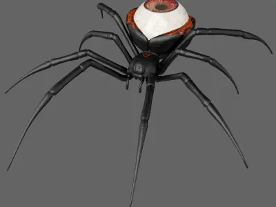 Spider Black Widow 3D model purchase