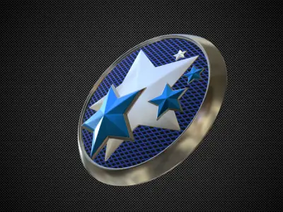 Venucia logo 3D model by 3dlogoman