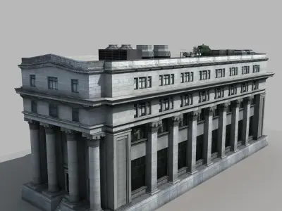 European Building 3D model get