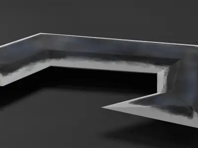Sword Low-poly 3D model 27