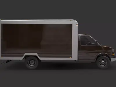 GMC Savana 2018 Box Van 3D model