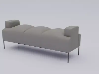 OutdoorSofa Low-poly 3D model