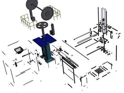 Brick stacking machine 3D model