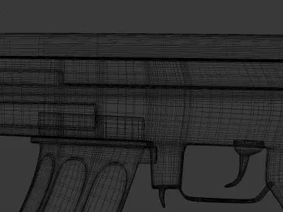 AK 47 LAPOLY MODEL 3D model