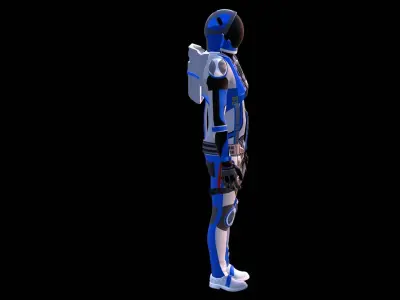 Astronaut Spacesuit Estonia 3D model