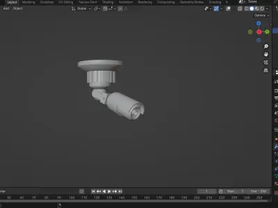 CCTV camera Free low-poly 3D model