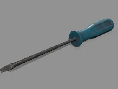 screwdriver Low-poly 3D model 11