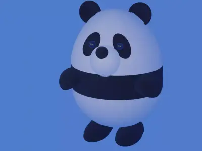 Panda toy 3D model
