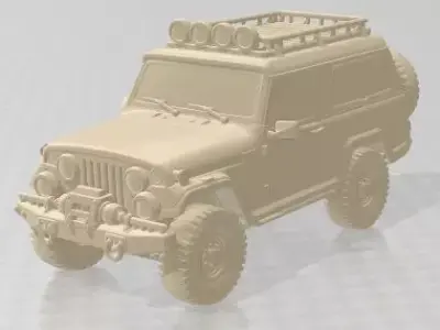 Jeep CJ7 Radical Off Road Printable Car 3D print model