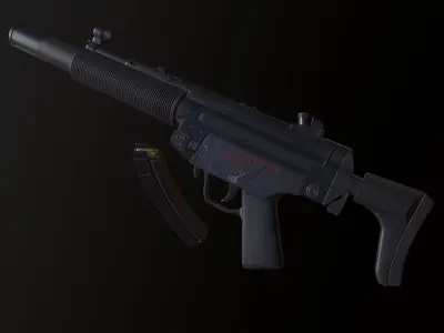 MP5 SD6 Low-poly 3D model