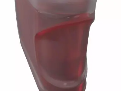 Red antifreeze container bottle 3D model