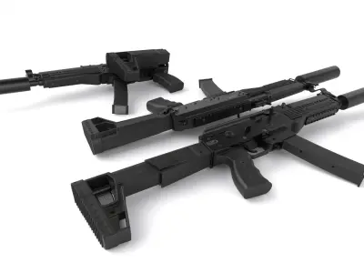 PPK-20 Low-poly 3D model