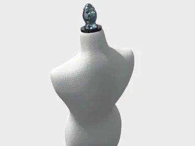 Shop mannequin Low-poly 3D model
