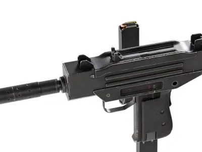 FPS Military Weapons - Animated Machine Pistol 1 3D model