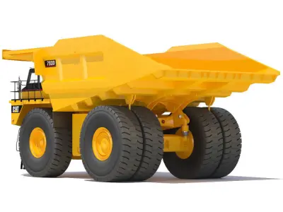 Rigid Dump Truck Cat 793D 3D model