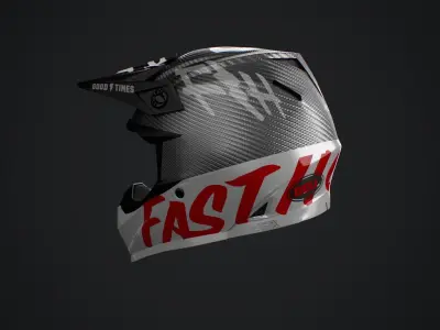 Bell Moto-9 Flex Fasthouse Helmet High Poly 3D model