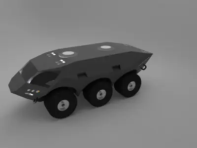 Futuristic APC Military Transport 3D model