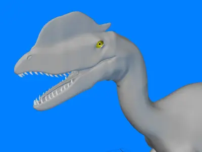Dilophosaurus dinosaur 3D model purchase
