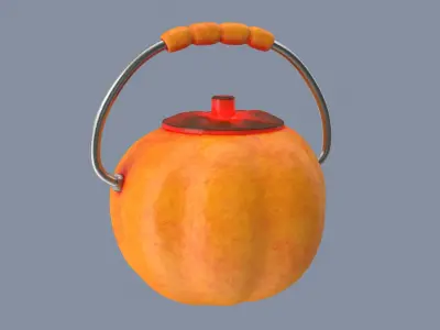 Jack-o-Lantern Laughface Bucket 3D model