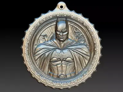  HM Batman Keychain 001  3D print model