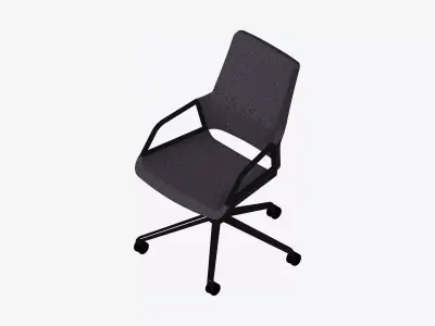 Chair - Conference - Worksmart - 5 Star Castors Low-poly 3D model purchase