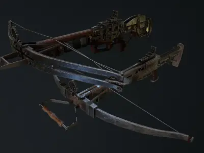 Crossbow Low-poly 3D model purchase