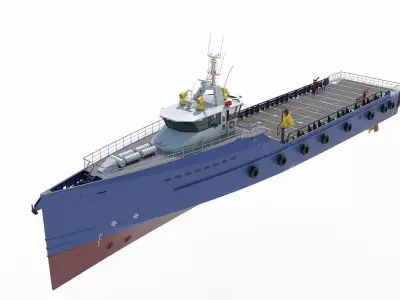 CREW SUPPLIER VESSEL 3D model