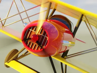 Classic Aeroplane 3D model