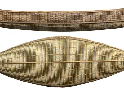 Handcrafted Woven Canoe  3D model