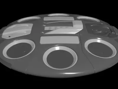 Chariot of the Gods - EVTOL Concept 3D model
