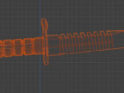 knife 3D model 6
