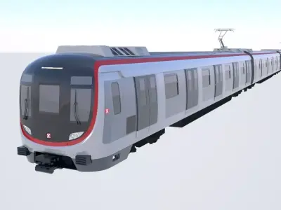 MTR East Rail Line Hyundai Rotem 3D model  3D model