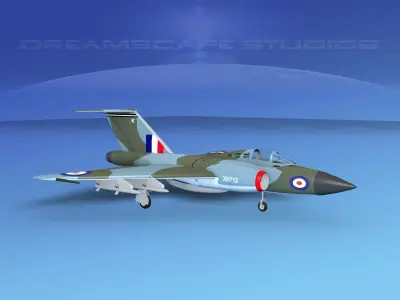Gloster F-9 Javelin V01 3D model