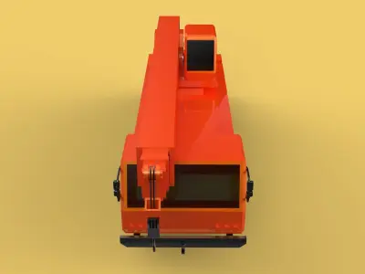 MINIATURE SCALE 1-130 ALL-TERRAIN TELESCOPIC MOBILE CRANE TRUCK 3D model