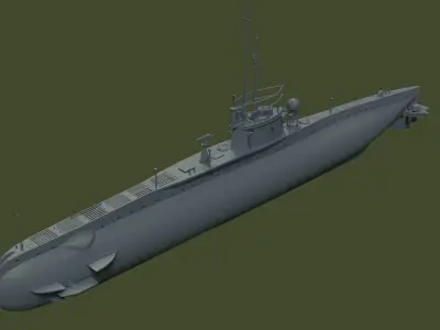 SM UC 5 U-boat - RC 3D print model