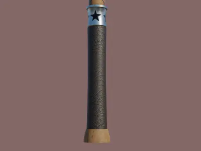  Battle Axe Silver - Medieval Weapon All PBR Textures Included Low-poly 3D model