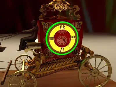 Chinese horse wagon  3D model