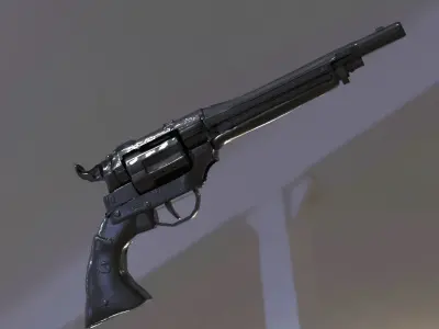 Revolver Western 3D model
